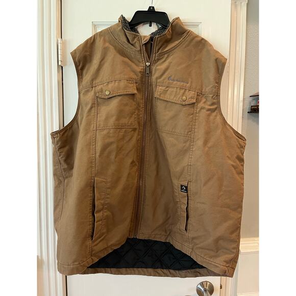 Dri Duck Other - Dri Duck Vest Mens Brown 3XL Sherpa Lines Work Wear Western Cowboy Outdoor Aztec